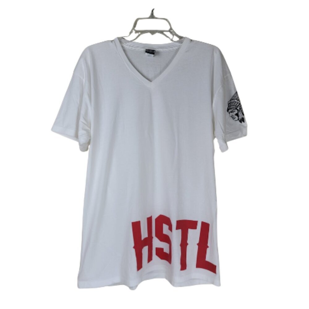 Hustle Gang HG32 Men's V-Neck T-Shirt Size 2XL